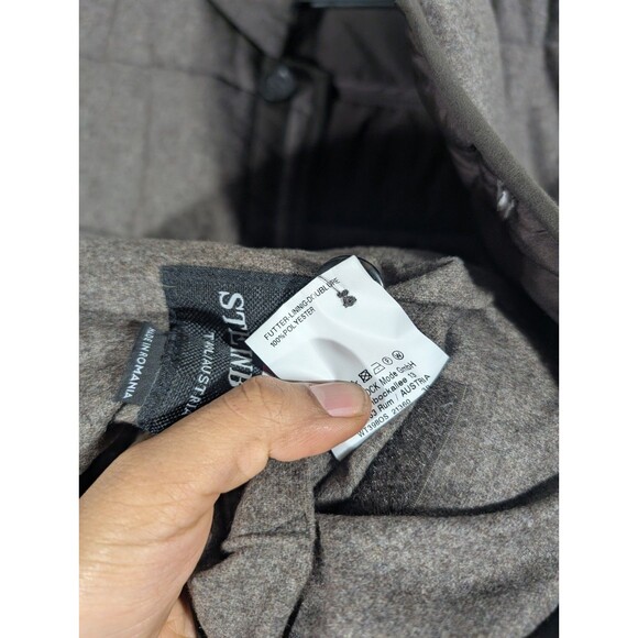 STEINBOCK Austria Mens Brown Quilted Wool Waidring Vest Sz 42 Outdoor Barncore - Picture 10 of 10